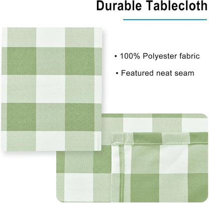 Checkered Tablecloth Rectangle, 70 x 90 Inch - Image 4