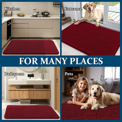 OLANLY Dog Door Mat for Muddy Paws 54x24, Absorbs Moisture and Dirt, Absorbent - Image 8