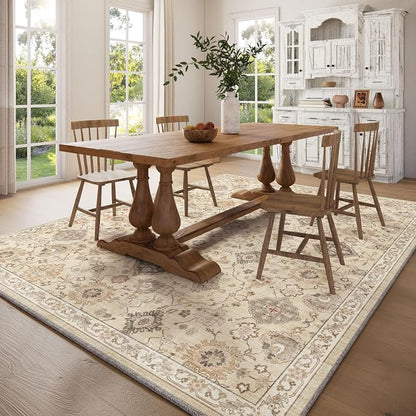 10x12 Area Rugs for Living Room: Bedroom Rug Stain Resistant Non Slip Low Pile - Image 5