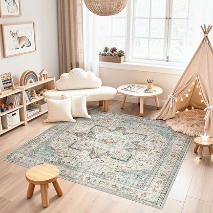 Tortania 8' Square Area Rug Living Room Rugs - Image 4