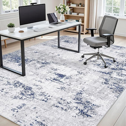 Area Rugs 9x12 Living Room: Large Modern Abstract Washable Rug Soft Indoor Anti - Image 7