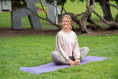 YOGATI® Yoga Mat with Strap with Alignment Lines. Home Workout Mat - Image 6