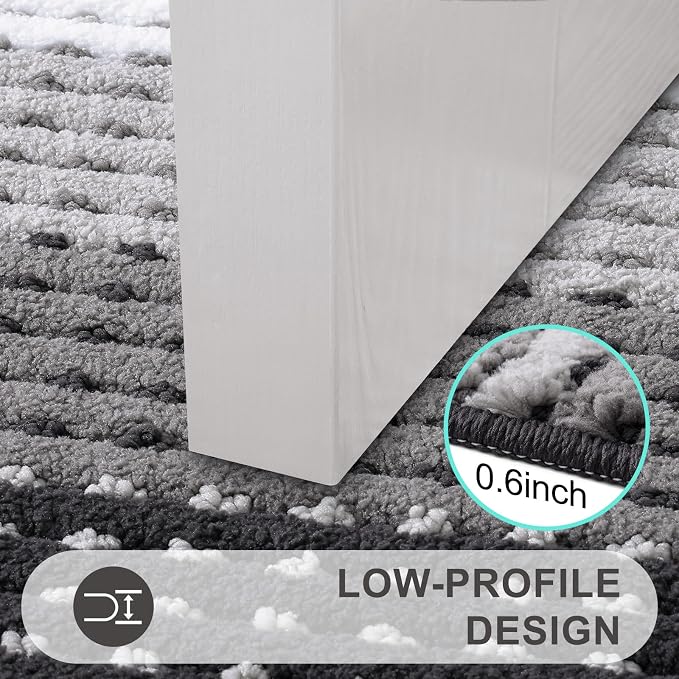 Kitinjoy Indoor Outdoor Door Mat, 40x32 Non-Slip Absorbent Dirt Trapper - Image 4