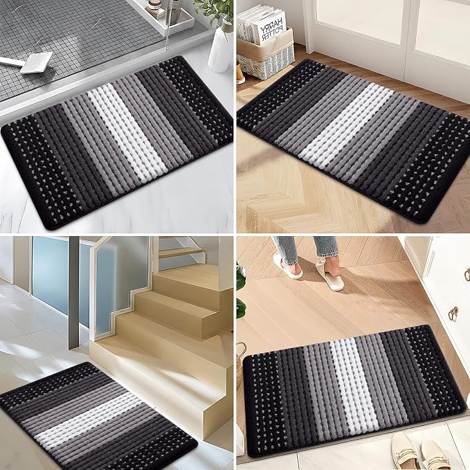 Kitinjoy Indoor Outdoor Door Mat, 47x20 Non-Slip Absorbent Dirt Trapper - Image 6