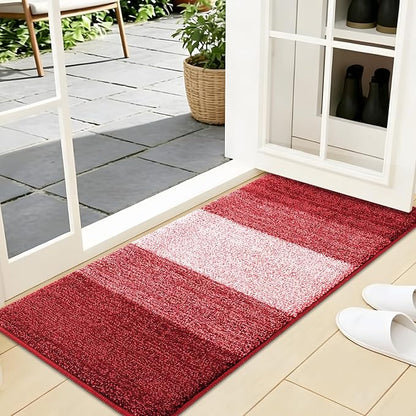 Kitinjoy Indoor Outdoor Door Mat, 44x24 Non-Slip Absorbent Dirt Trapper by Kitinjoy