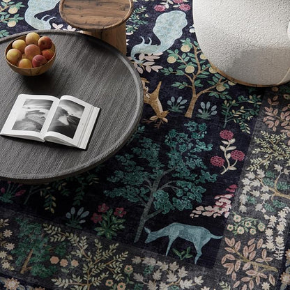 6x9 Area Rugs for Living Room: Washable Bedroom Rug Stain Resistant Non Slip - Image 3