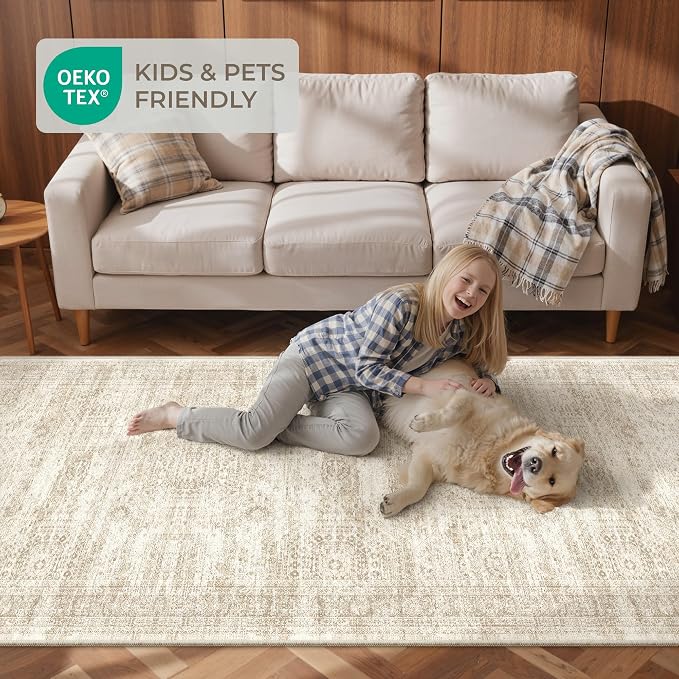 4x10 Runner Rug, Washable Hallway Runner Rug - Image 9