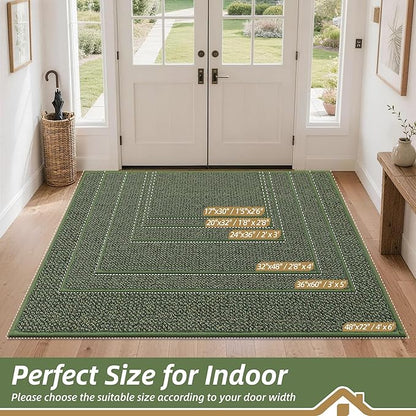 BEQHAUSE Dirt Trapper Door Mat 48" x 72", Non-Slip Washable Doormats Entrance - Image 2