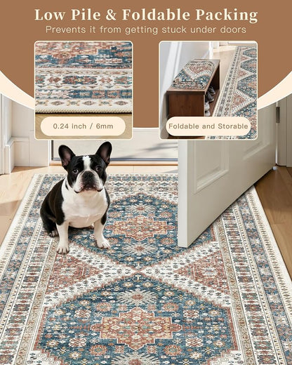 Madane Runner Rugs for Hallway 2x10 Long Washable Non-Slip Hallway Runner Rug - Image 7