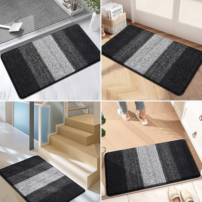 Kitinjoy Indoor Outdoor Door Mat, 47x17 Non-Slip Absorbent Dirt Trapper - Image 6