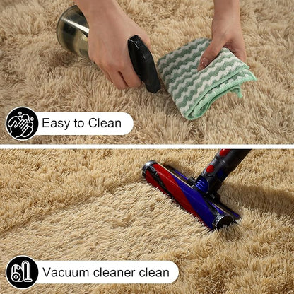 2x3 Rugs for Bedroom, Fluffy Area Rugs for Living Room, Small Fuzzy Shag Soft - Image 4