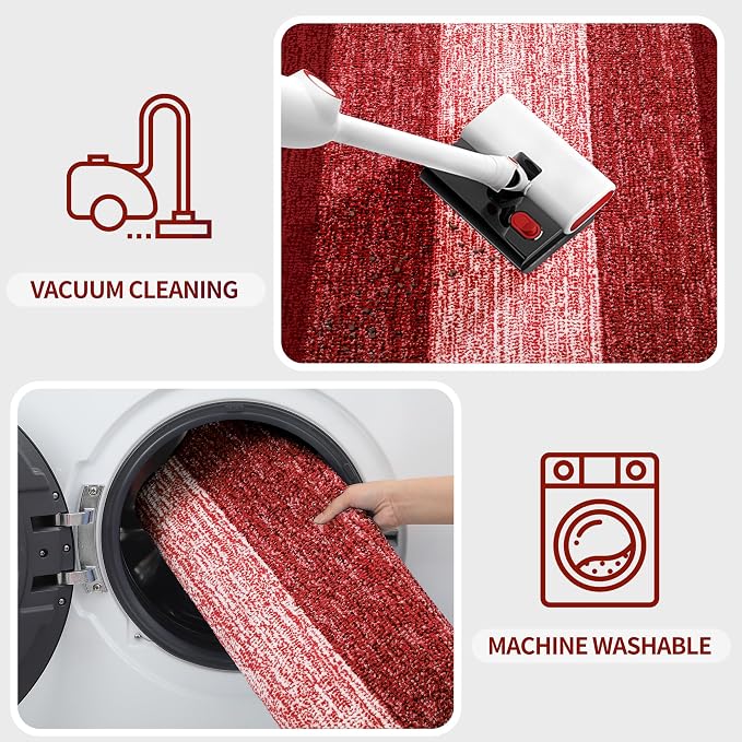 Kitinjoy Indoor Outdoor Door Mat, 47x20 Non-Slip Absorbent Dirt Trapper - Image 5