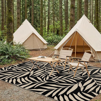 Smiry Outdoor Rug 5x8 ft, Waterproof Reversible Plastic Straw Rugs, Outdoor - Image 7