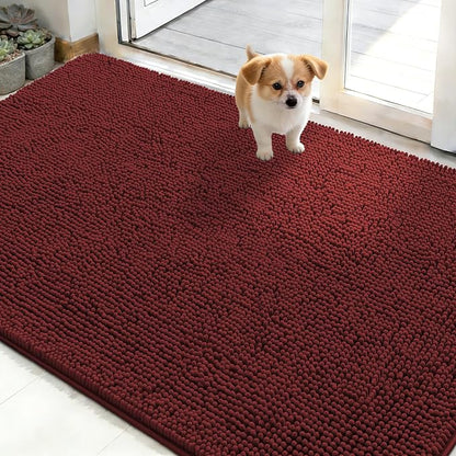 OLANLY Dog Door Mat for Muddy Paws 50x30, Absorbs Moisture and Dirt, Absorbent by OLANLY