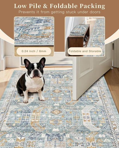 Madane Washable Runner Rug - Image 6