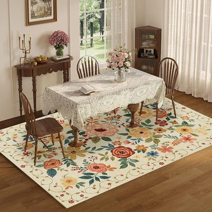 DUKINO 8x10 Area Rug, Floral Rugs - Image 8