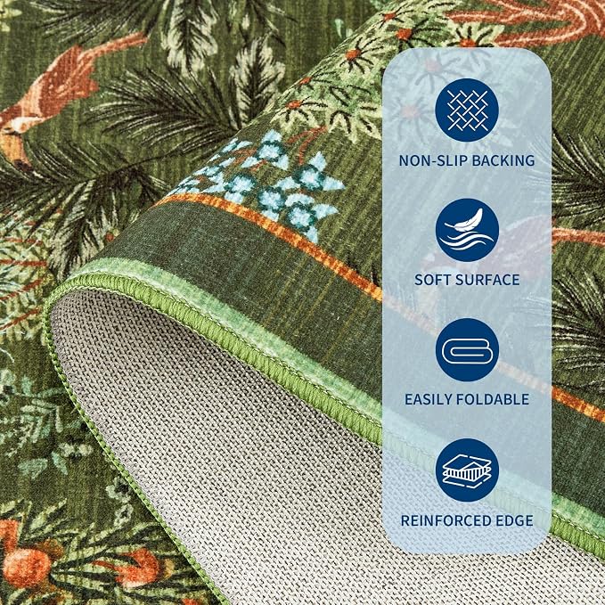 GarveeHome Jungle Washable Rug 9x12 Area Rugs - Image 6