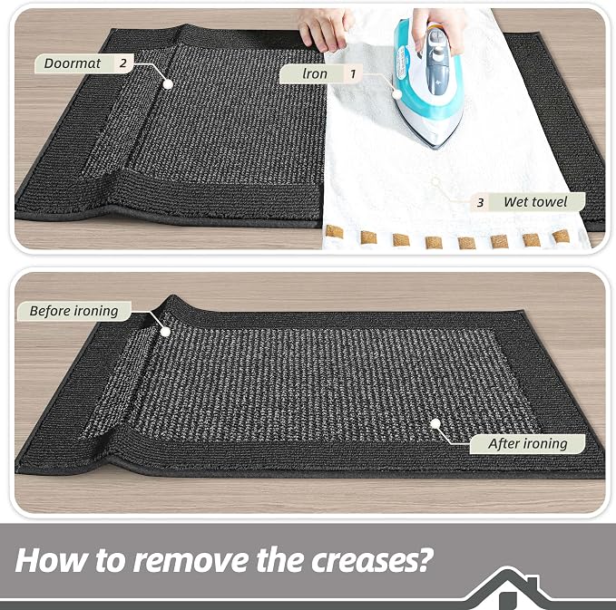 BEQHAUSE Indoor Door Mat 24" x 60", Dirt Trapper Door Mats Non-Slip Entryway - Image 9