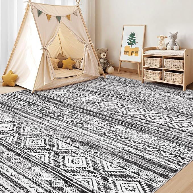 cotiled 6x9 Area Rugs Living Room Rug: Washable Boho Rugs - Image 7