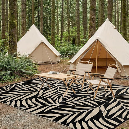 Smiry Outdoor Rug 8x10 ft, Waterproof Reversible Plastic Straw Rugs, Outdoor - Image 7