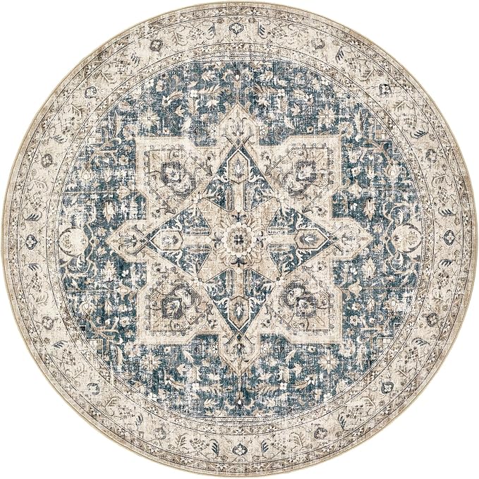 Tortania 5' Round Area Rug Living Room Rugs - Image 10