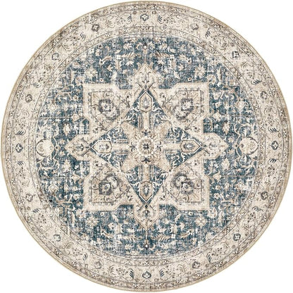 Tortania 5' Round Area Rug Living Room Rugs - Image 10