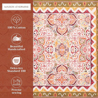 Maison d' Hermine Placemats Set of 4 Reusable 100% Cotton | Cloth Place Mats - Image 2