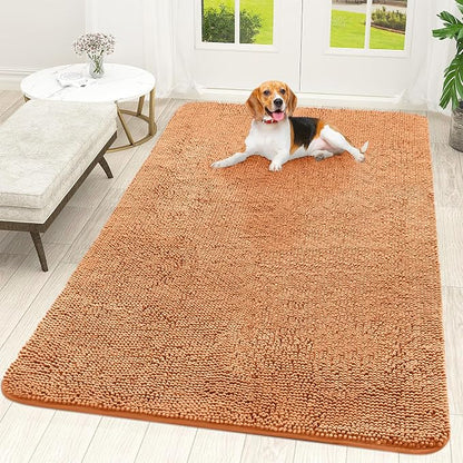 OLANLY Dog Door Mat for Muddy Paws 70x46, Absorbs Moisture and Dirt, Absorbent by OLANLY