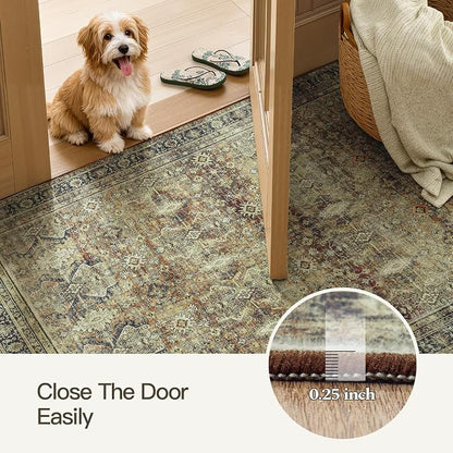 Lofus 4x6 Area Rug for Entryway, Washablee Soft Rugs for Bedroom, Living Room - Image 4