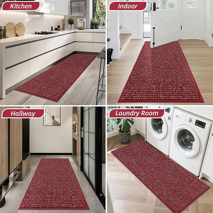 BEQHAUSE Dirt Trapper Door Mat 24" x 60", Non-Slip Washable Doormats Entrance - Image 8