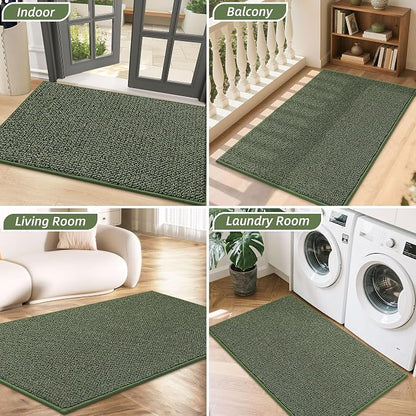 BEQHAUSE Dirt Trapper Door Mat 32" x 48", Non-Slip Washable Doormats Entrance - Image 8