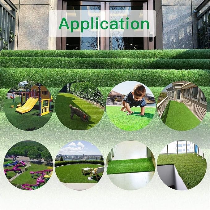 LITA Realistic Artificial Grass Turf Lawn Customized Size 4 x 52 Feet, 1.38" - Image 7