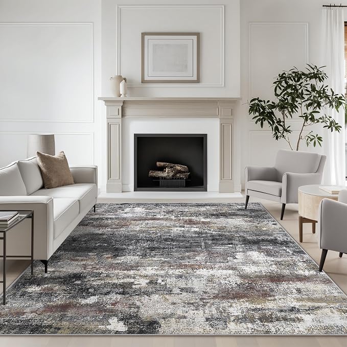 BEIMO Area Rugs 10x12 for Living Room Bedroom, Modern Abstract Machine Washable by BEIMO