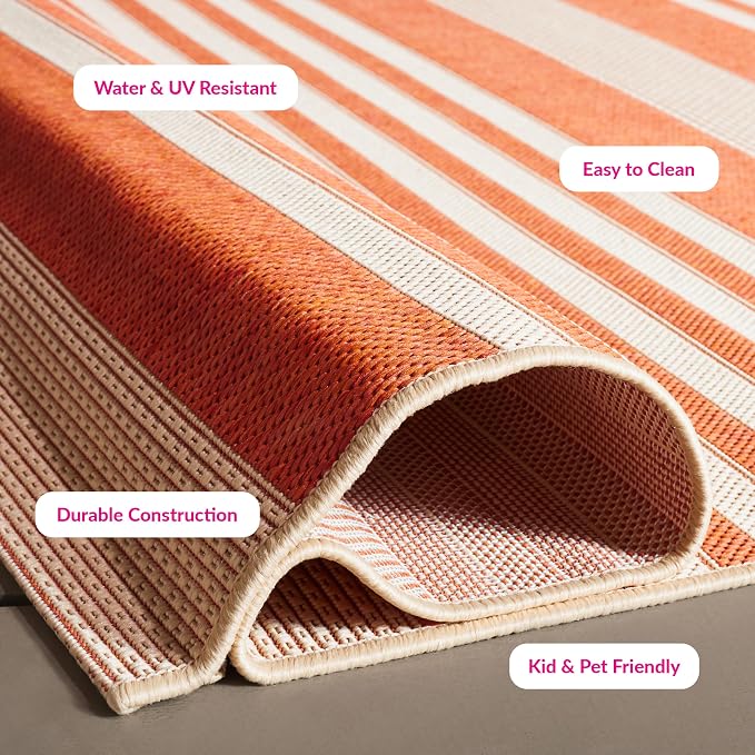 SAFAVIEH Washable Rug Outdoor Courtyard Collection - Image 2