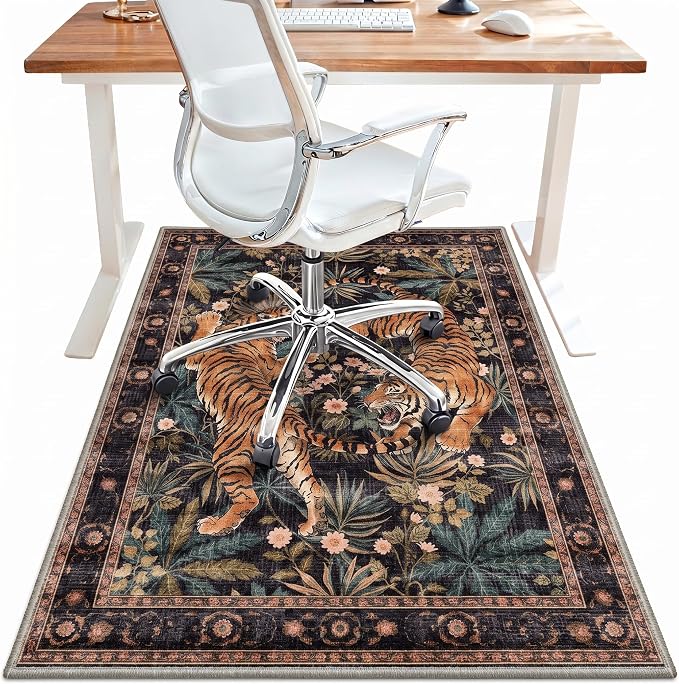 48"x60" Office Chair Mat for Hardwood Tile Floor, Under Desk Carpet Protector by BESBLEE