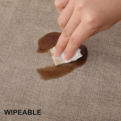 Faux Leather Heat Resistant Placemats 4 Packs, Waterproof Wipeable Dining PU - Image 5