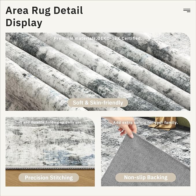 Soalmost 6x9 Abstract Area Rugs - Image 6