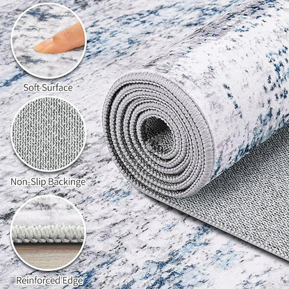 Area Rug Living Room Rugs: 5x7 Large Soft Indoor Carpet Modern Abstract Rug - Image 9