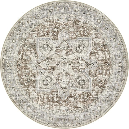 Tortania 5' Round Area Rug Living Room Rugs - Image 10