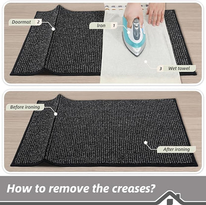 BEQHAUSE Dirt Trapper Door Mat 20" x 32", Non-Slip Washable Doormats Entrance - Image 9
