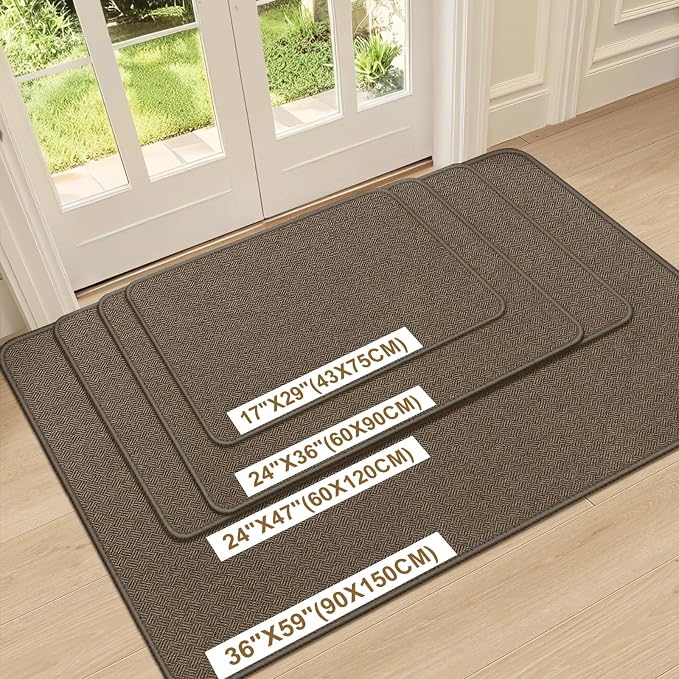 Ultra Thin Door Mat Indoor Entrance 24"x47", Low-Profile Indoor Door Mat - Image 6