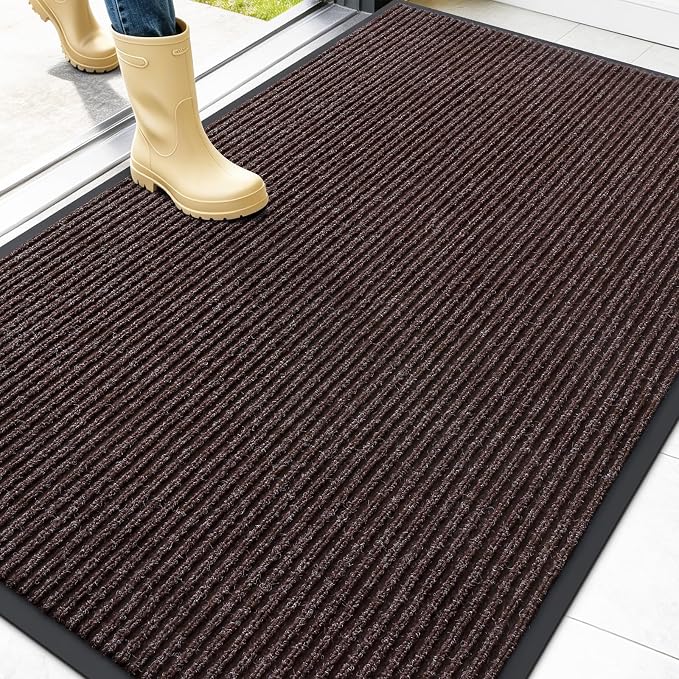 OLANLY Front Door Mat Indoor Outdoor Entrance, Waterproof Heavy Duty Doormat by OLANLY