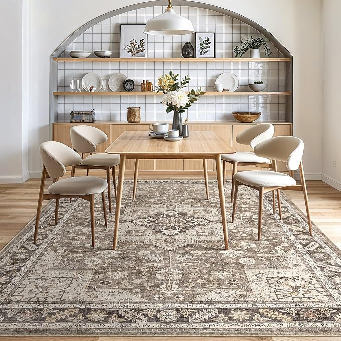 Vintage Living Room Area Rug 5x8 - Image 8
