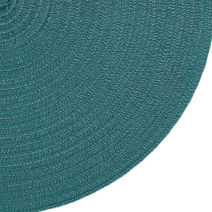 SHACOS Round Placemats Set of 4 Woven Braided Table Placemats 15 inch Circle - Image 4