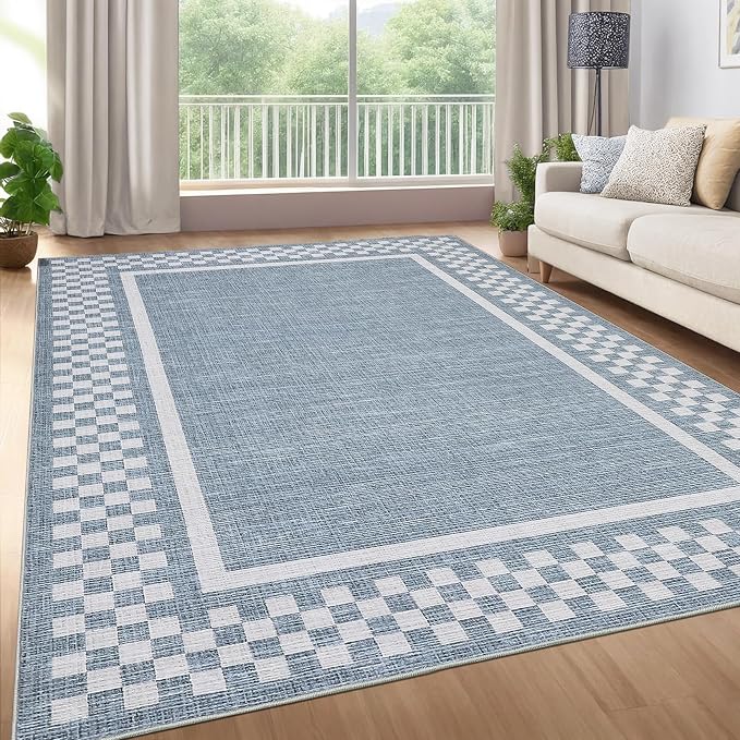 GarveeHome Modern Bordered 8x10 Area Rugs by GarveeHome