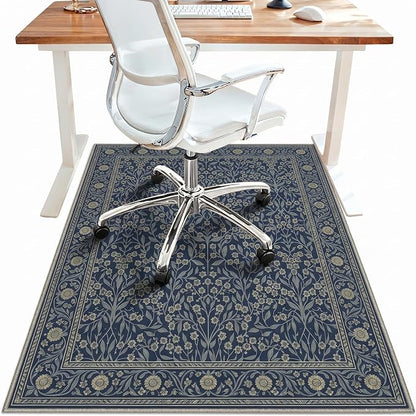 48"x72" Office Chair Mat for Hardwood Tile Floor, Under Desk Carpet Protector by BESBLEE