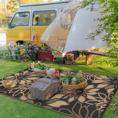GENIMO Outdoor Rug Waterproof for Patio Decor, Large Area Rugs Mats for RV - Image 4