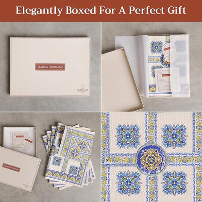 Maison d' Hermine Placemats Set of 4 Reusable 100% Combed Cotton | Cloth Place - Image 6