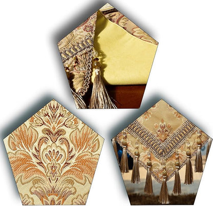 Luxury Velvet Gold Table Runner 205 Inches Long - Image 8