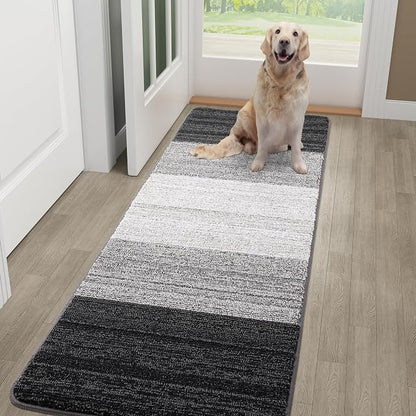 Kitinjoy Indoor Outdoor Door Mat, 59x20 Non-Slip Absorbent Dirt Trapper by Kitinjoy